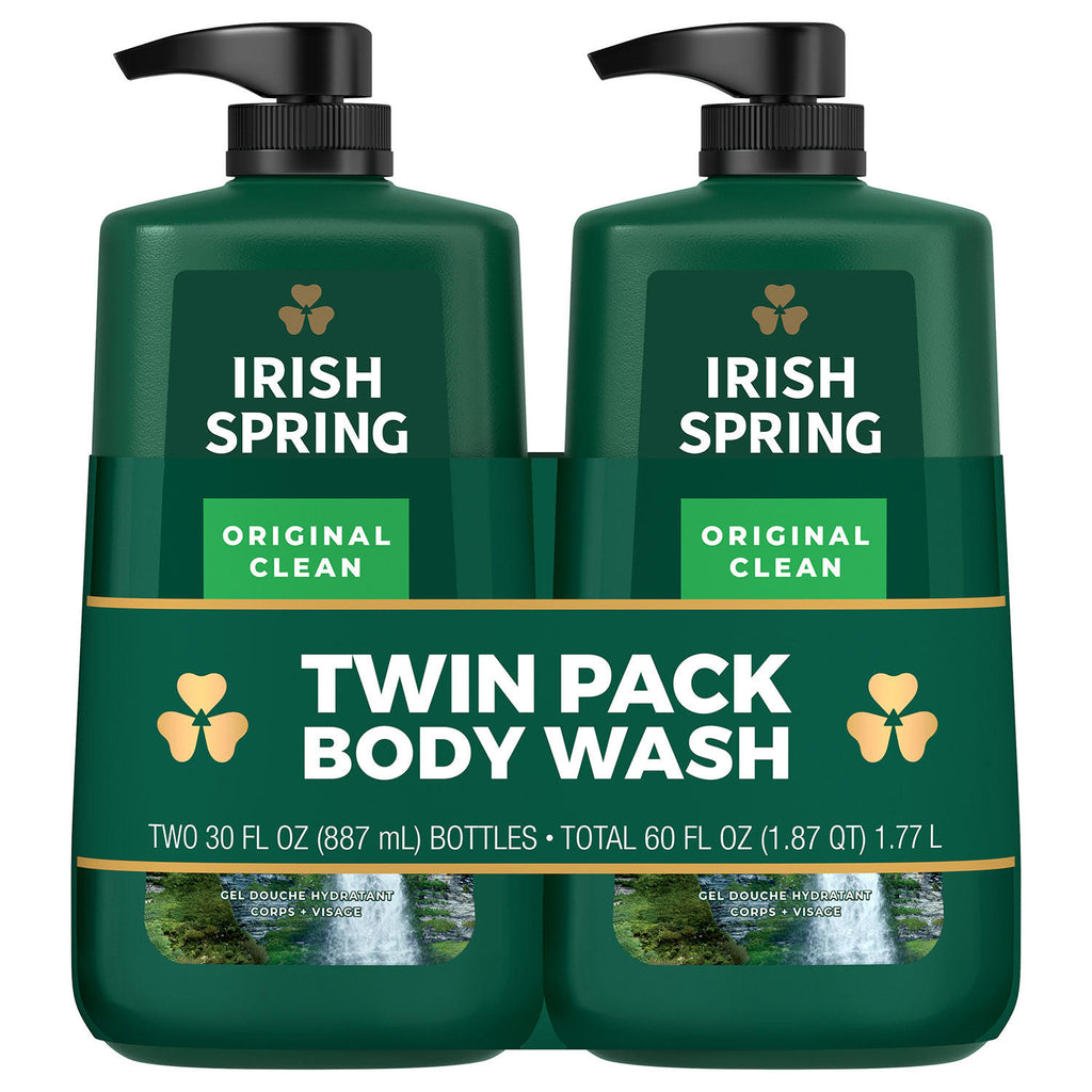 Irish Spring Body Wash for Men, Original Clean (30 fl. oz., 2 pk.)