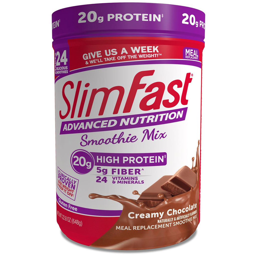 SlimFast Advanced Nutrition Creamy Chocolate High Protein Smoothie Mix (22.02 oz.)