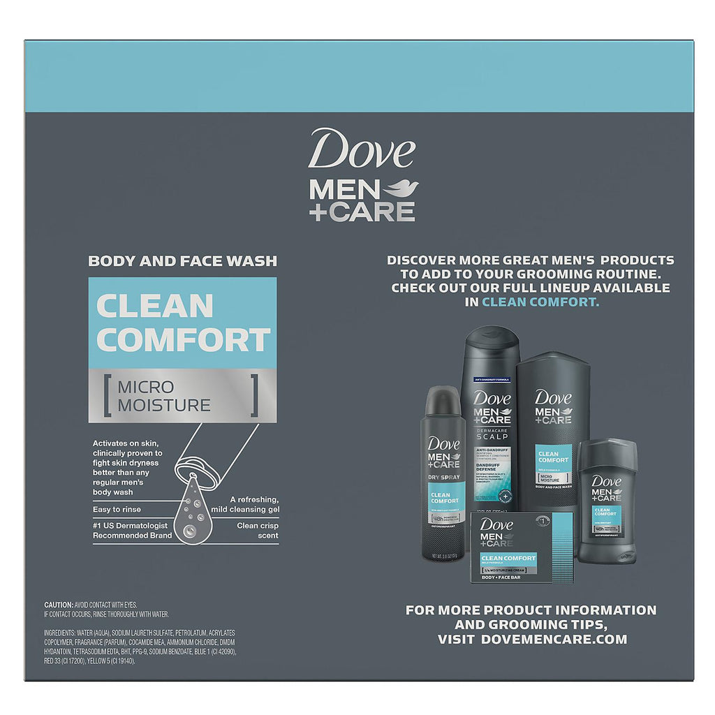 Dove Men + Care Body and Face Wash, Clean Comfort (18 oz., 3 pk.)