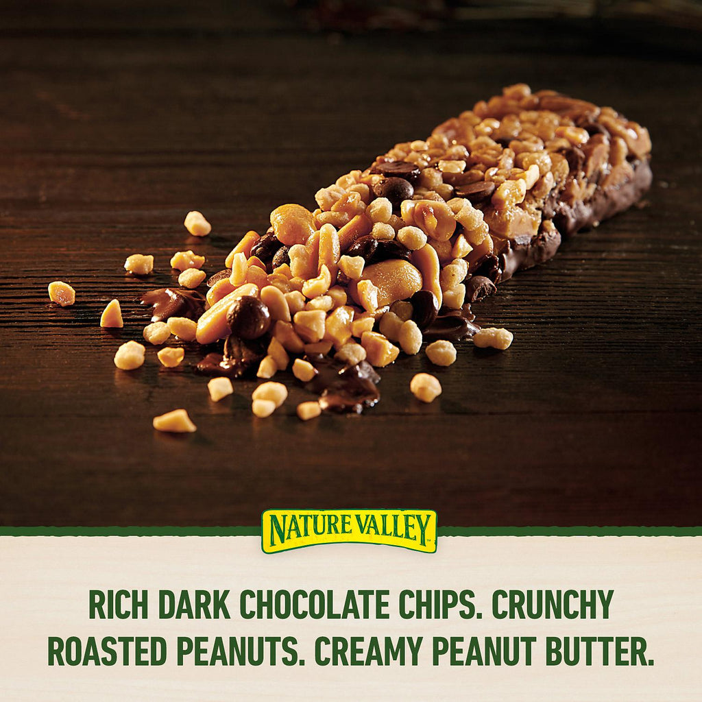 Nature Valley Protein Chewy Bars, Peanut Butter Dark Chocolate - 5 pack, 1.42 oz bars
