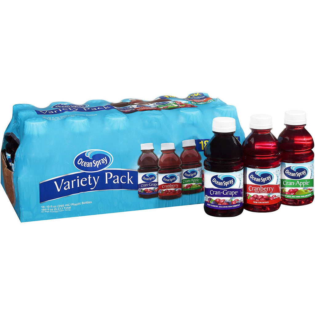 Ocean Spray Juice Drink Variety Pack (10oz / 18pk)