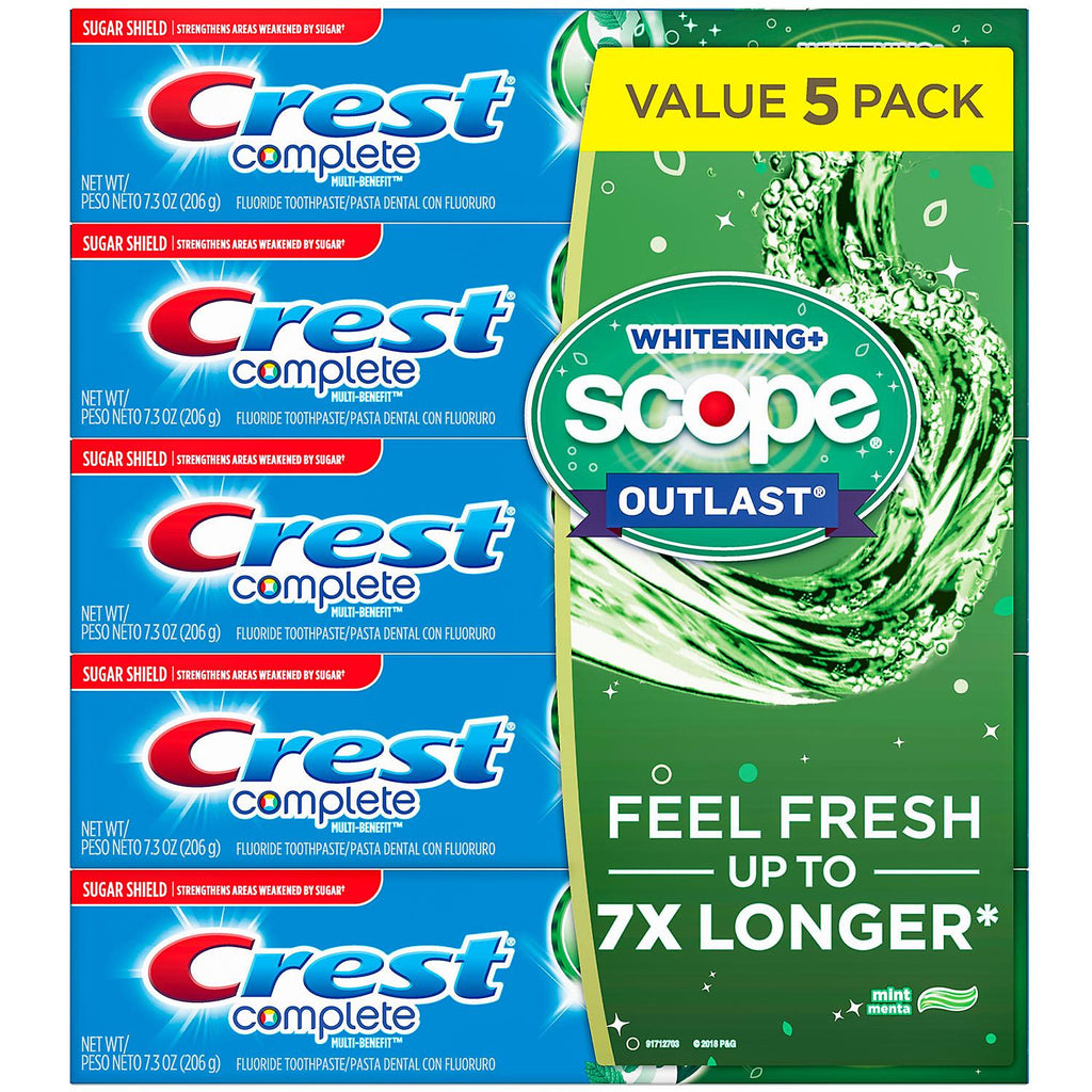 Crest Complete Whitening + Scope Toothpaste (7.3 oz., 5 pk.)
