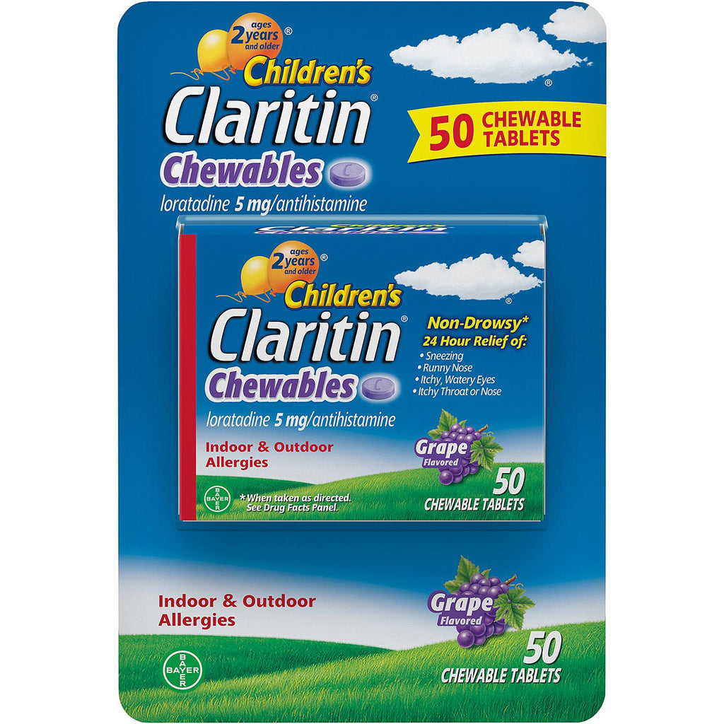 Children’s Claritin Chewables Tablets 24-Hour Non-Drowsy (50 ct.)