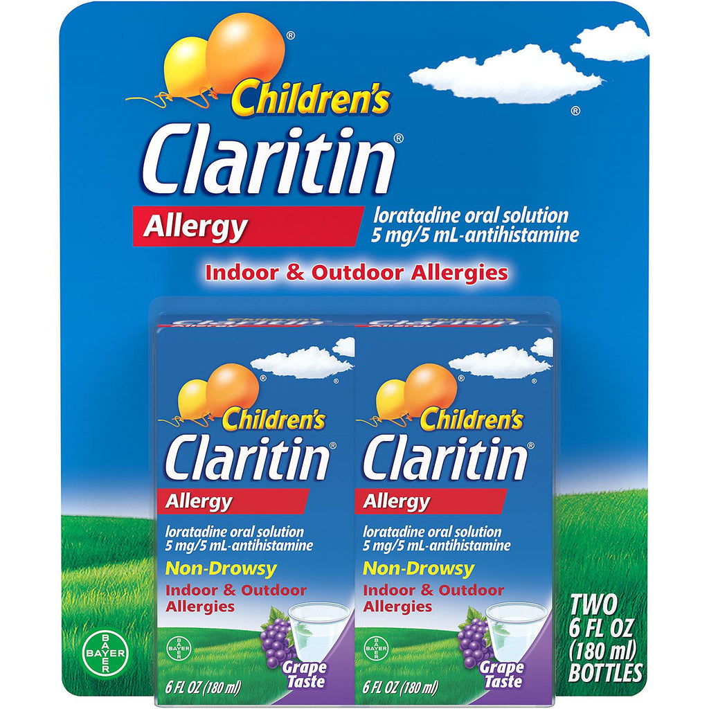 Children's Claritin 24 Hour Non-Drowsy, Grape Allergy Syrup (6 fl., oz. 2 pk.)