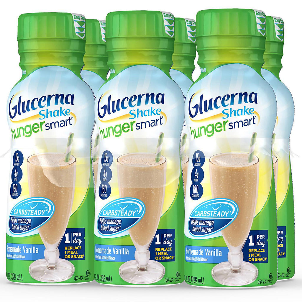 Glucerna Hunger Smart, Diabetes Nutritional Shake, To Help Manage Blood Sugar, Homemade Vanilla (10 fl. oz., 12 ct.)
