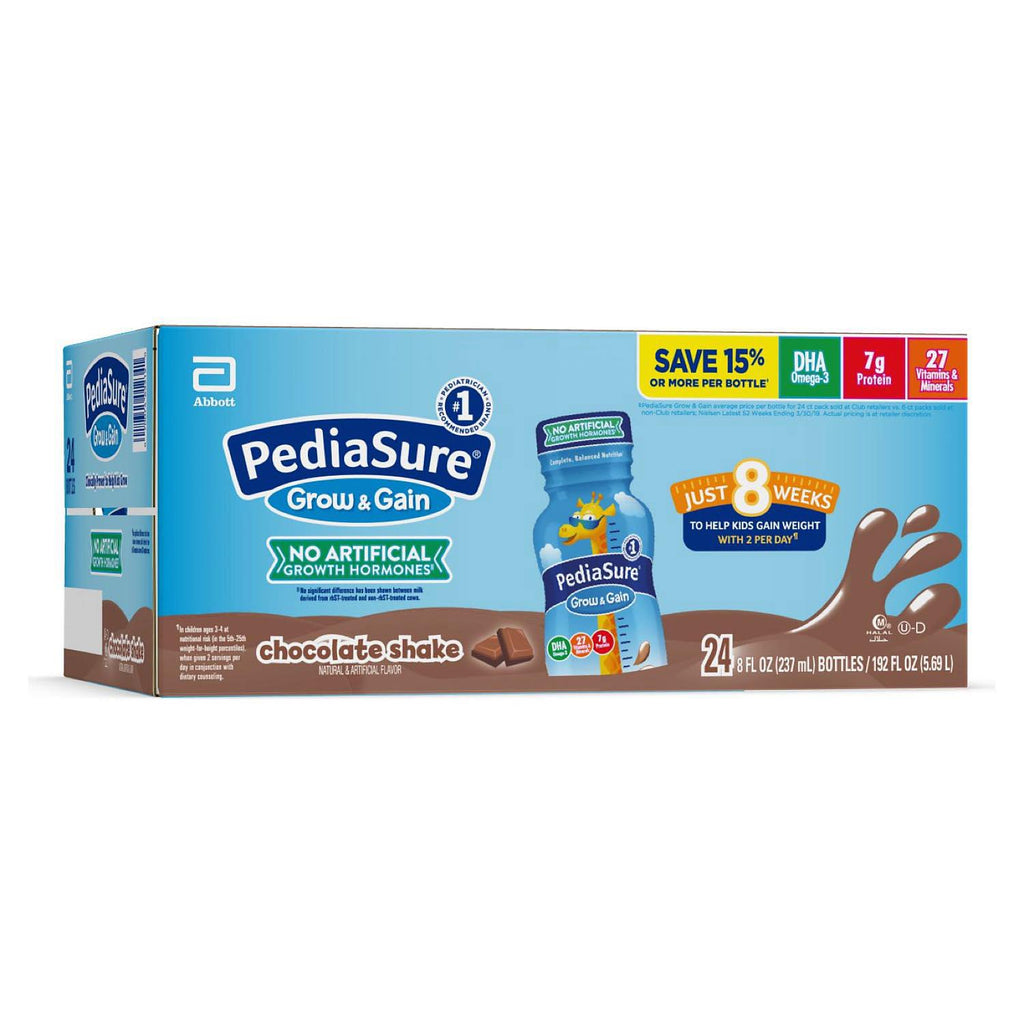 PediaSure Grow & Gain Nutrition Shake for Kids, Chocolate (8 fl. oz., 24 pk.)