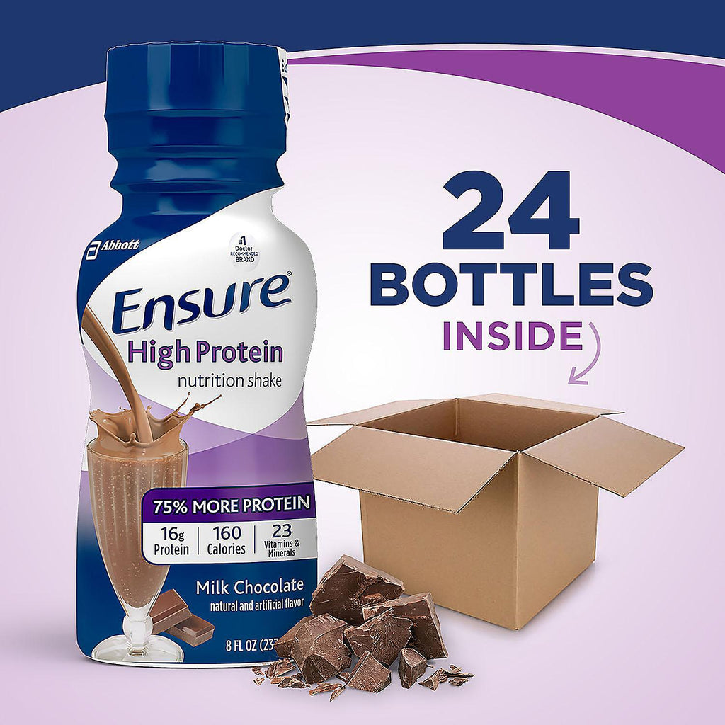 Ensure High Protein Meal Replacement Shakes, Low Fat Milk Chocolate (8 fl. oz., 24 ct.)