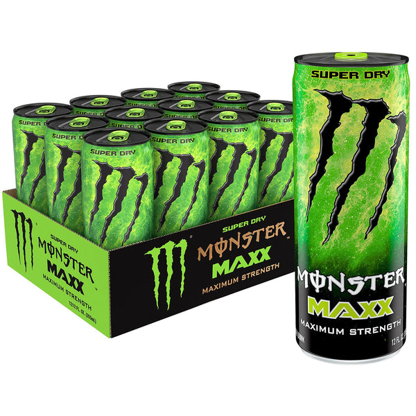 Monster Nitro Energy - Peach, Super Dry or Variety (Pack of