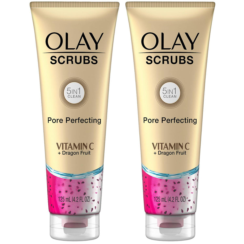 Olay Scrubs Pore Perfecting Face with Vitamin C & Dragon Fruit (4.2 fl. oz., 2 pk.)
