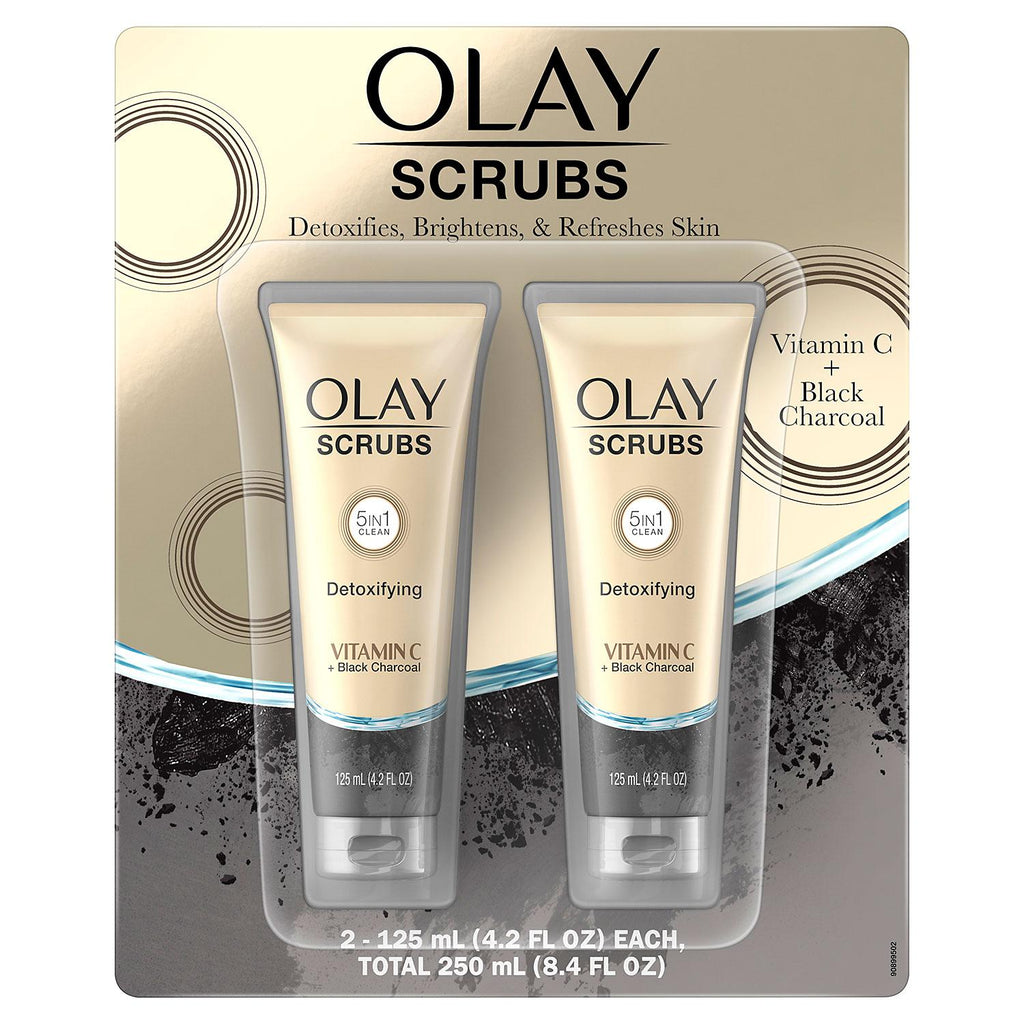 Olay Scrubs Pore Perfecting Face with Vitamin C and Charcoal (4.2 fl. oz., 2 pk.)