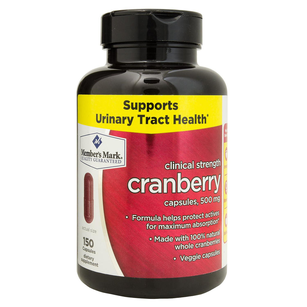 Member's Mark Clinical Strength 500mg Cranberry Dietary Supplement (150 ct.)