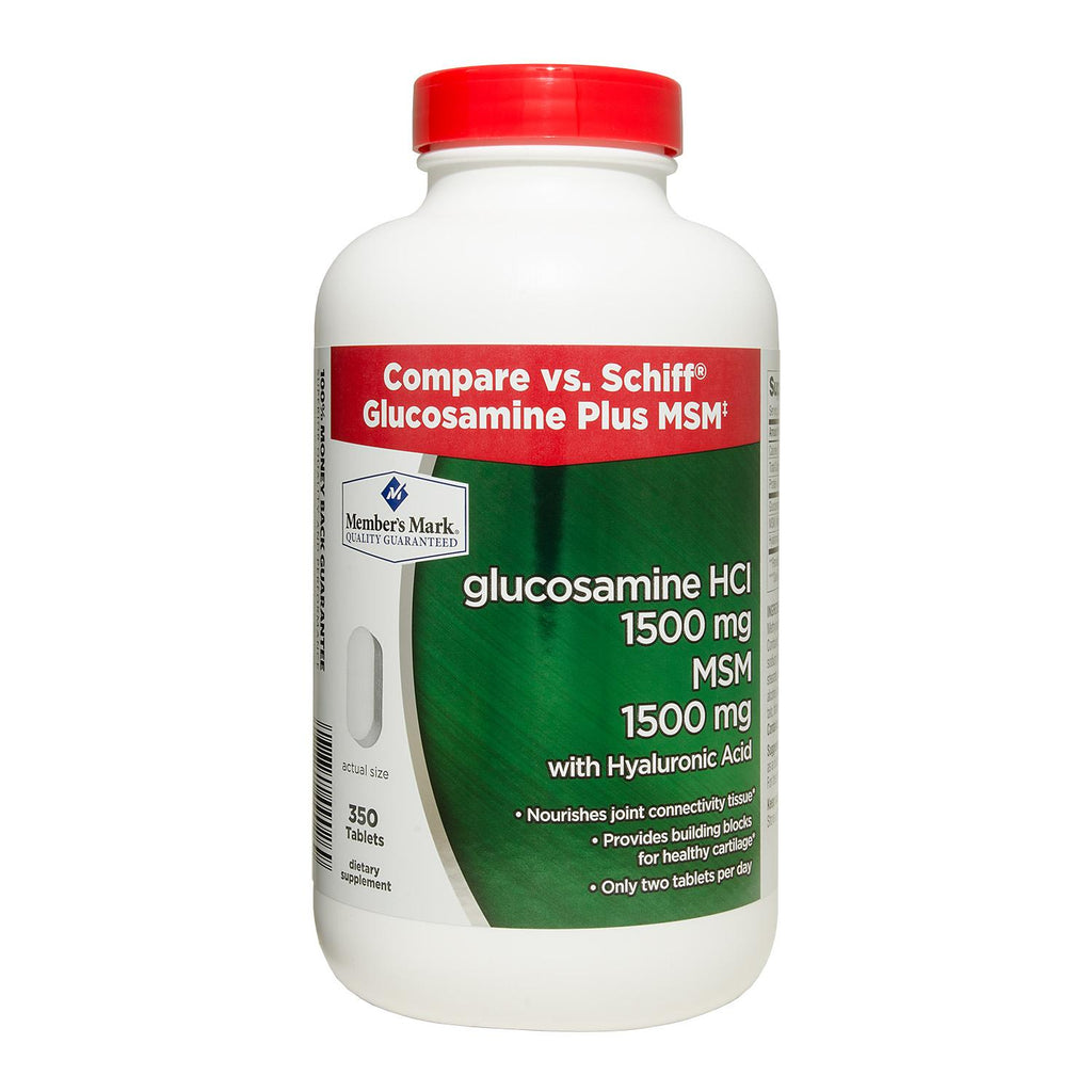 Member's Mark Glucosamine HCI + MSM Dietary Supplement (350 ct.)