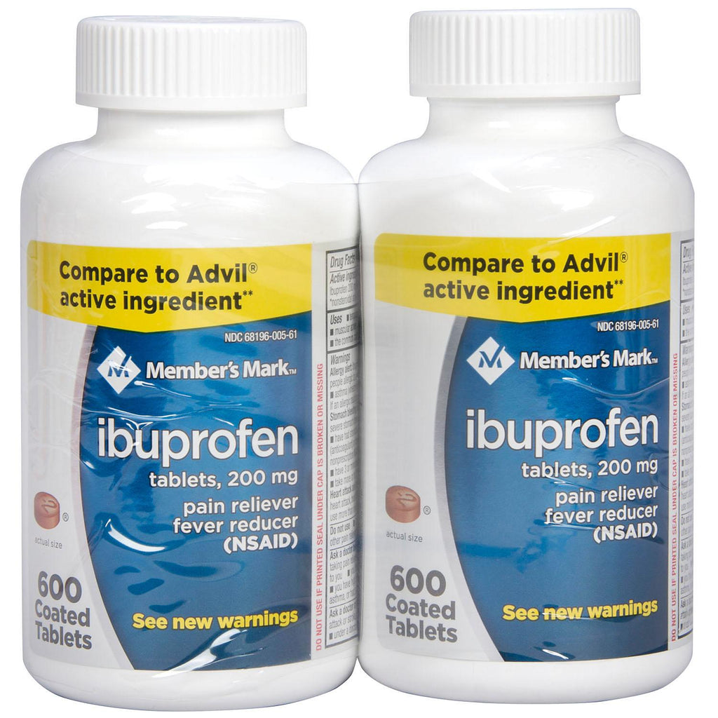Member's Mark 200mg Ibuprofen (600 ct., 2 ct.)