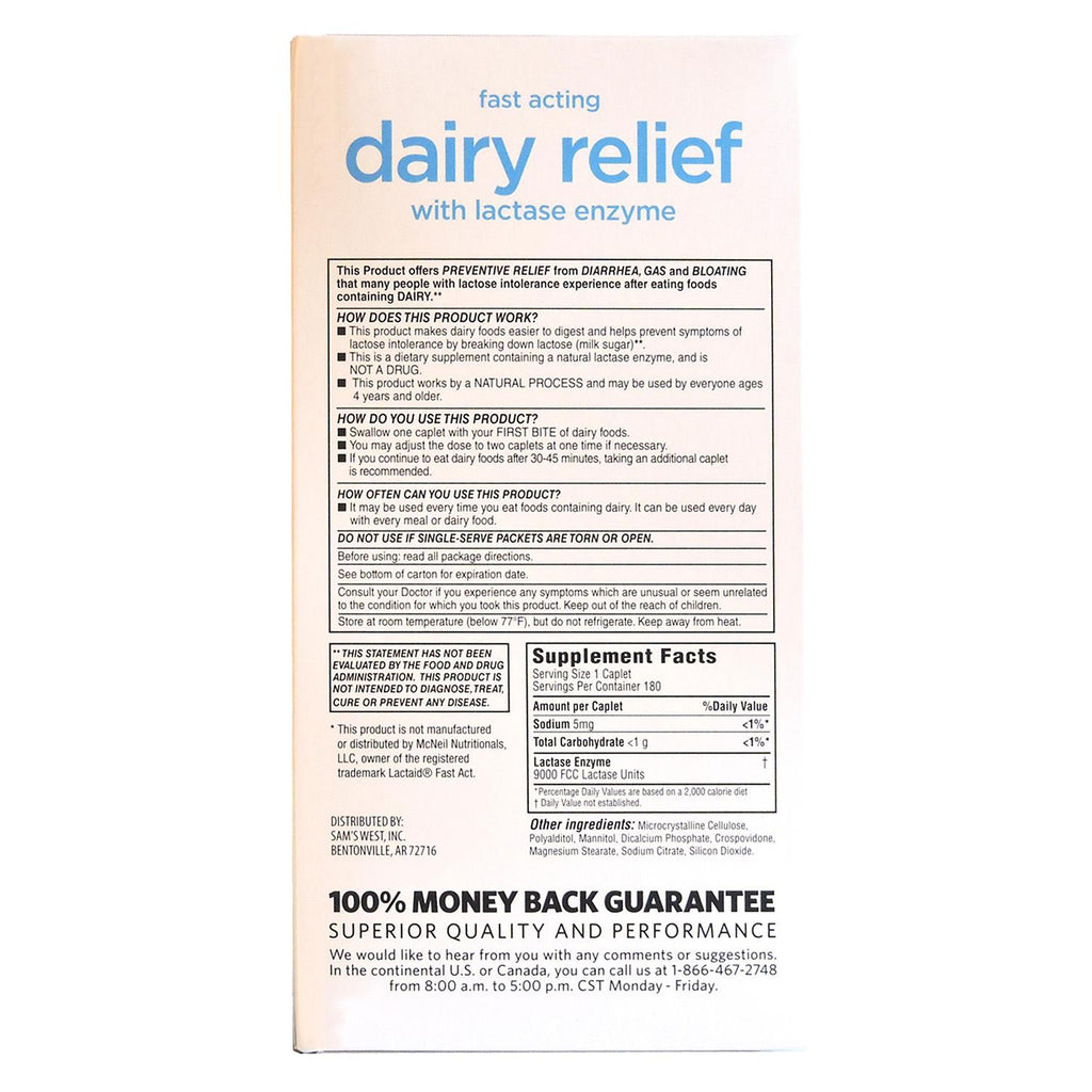 Member's Mark Fast-Acting Dairy Relief