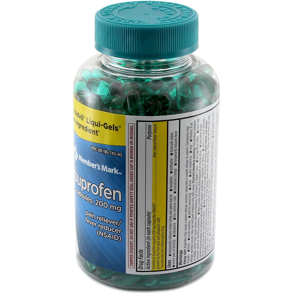 Member's Mark Ibuprofen Softgels, 200mg (400 ct.)