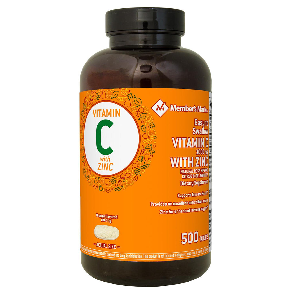 Member's Mark Vitamin C with Zinc (500 ct.)