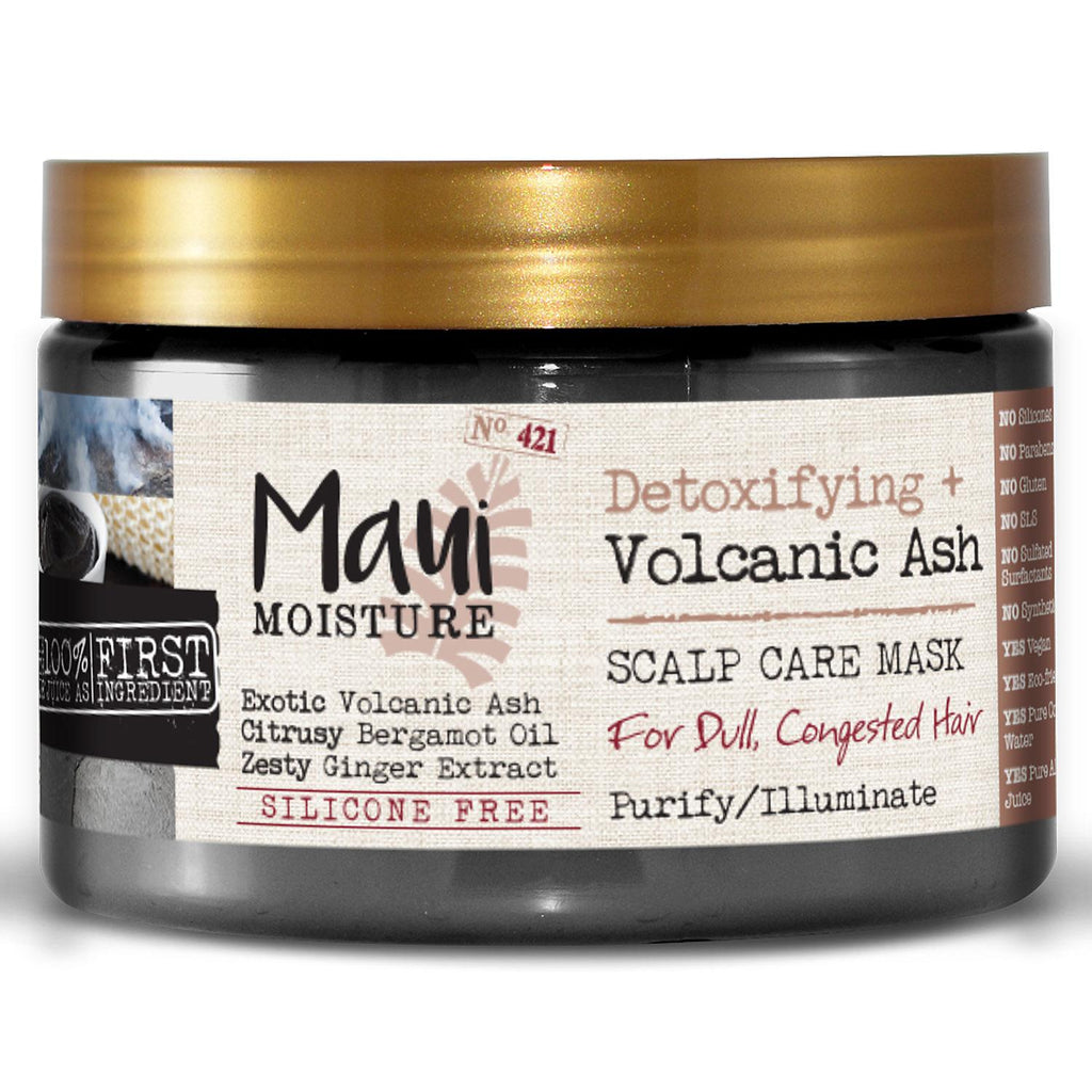 Maui Moisture Detoxifying + Volcanic Ash Shampoo, Conditioner and Hair Mask