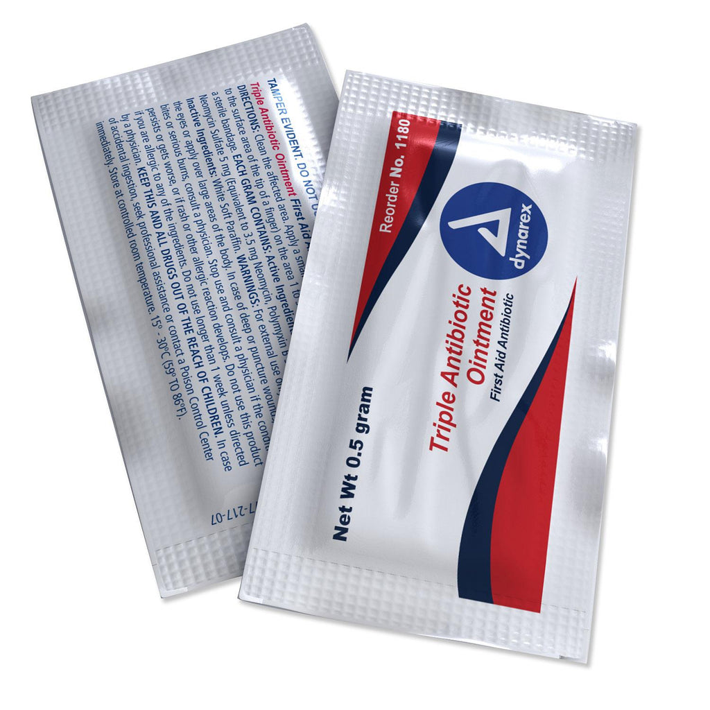 Dynarex Triple Antibiotic 0.5g Foil Packets