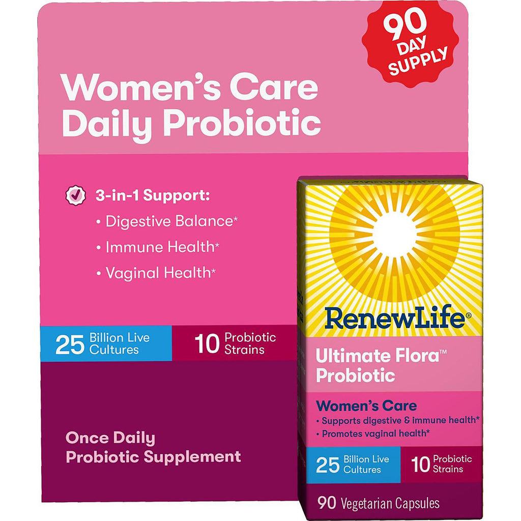 Renew Life Ultimate Flora Probiotic Women's Daily Care, 25 billion (90 vegetable capsules)