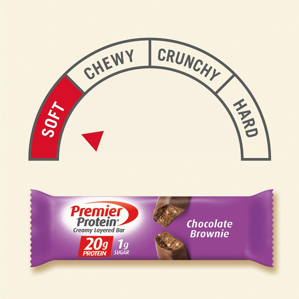 Premier Protein 20g Protein Bar, Variety Pack - Chocolate Brownie & Chocolate Peanut Butter (16 ct., 2.08 oz. ea.)