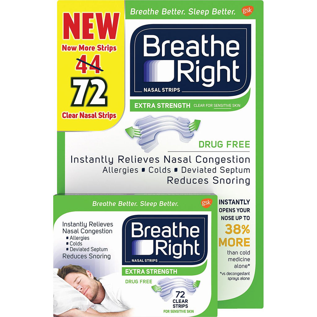 Breathe Right Nasal Strips (72 ct.)
