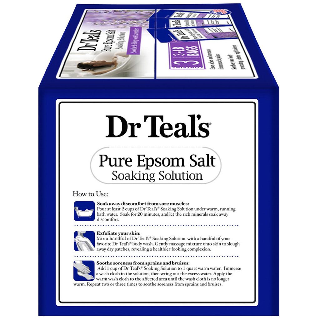 Dr. Teal's Pure Epsom Salt Soothe and Sleep Lavender Soaking Solution (3 lbs., 3 pk.)