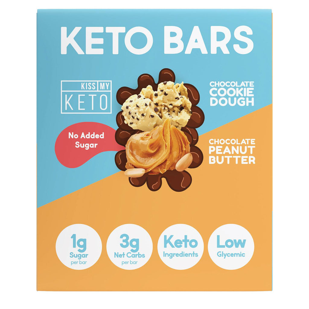 Kiss My Keto Bars, Low Carb and Sugar Keto Snack Bars, Variety Pack (12 ct.)