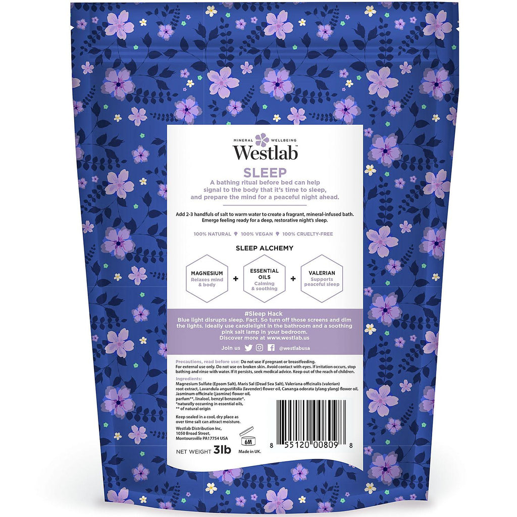 Westlab Sleep Epsom and Dead Sea Salts with Lavender and Jasmine (3 lbs.)