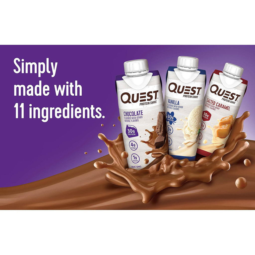 Quest Protein Shake, Vanilla (18 ct.)