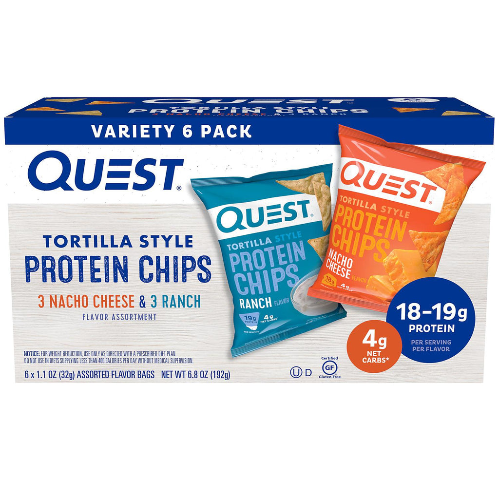 Quest Tortilla Style Protein Chips Variety Pack (6 ct.)