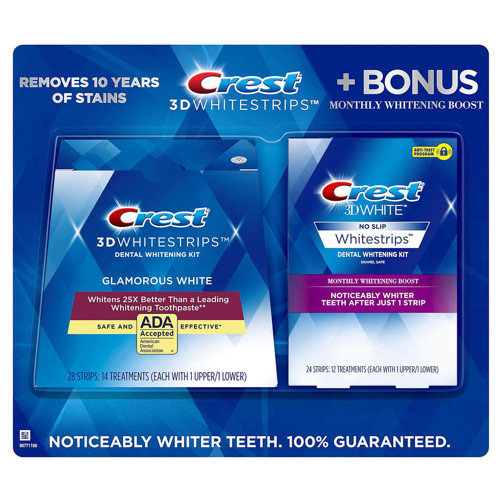 Crest 3D Whitestrips + Monthly Booster Strips (40 ct.)