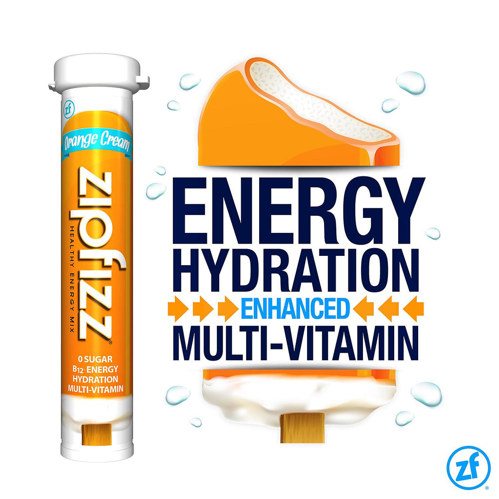 Zipfizz Energy Drink Mix, Orange Cream (20 ct)