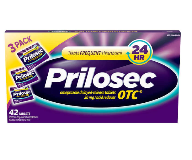 Prilosec OTC Omeprazole Heartburn Acid Reducer (42 Tablets)