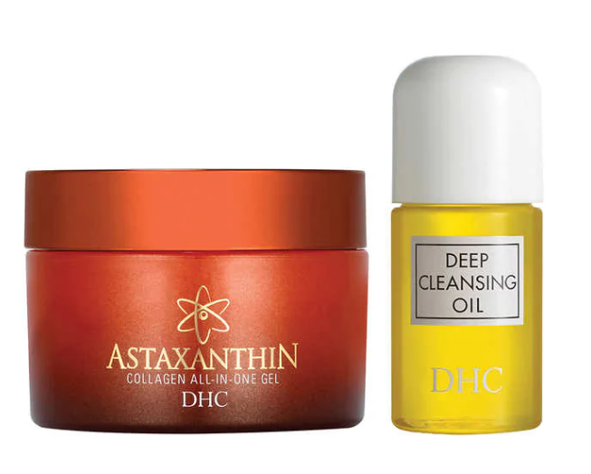 DHC Astaxanthin Collagen All-In-One Gel and Cleansing Oil