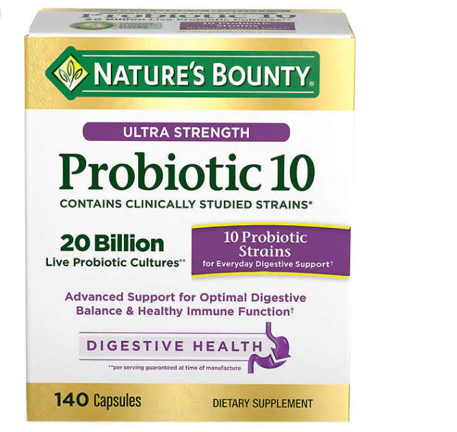 Nature's Bounty Ultra Strength Probiotic 10 (140 Capsules)