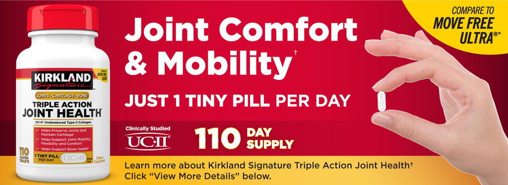 Kirkland Signature Triple Action Joint Health, 110 Coated Tablets