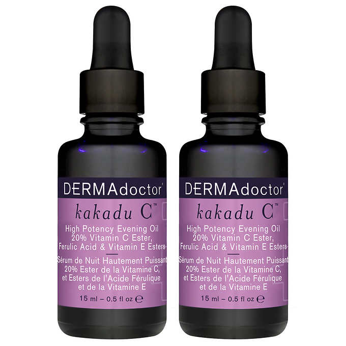 DERMAdoctor Kakadu C High Potency Evening Oil 0.5fl oz, 2-Pack