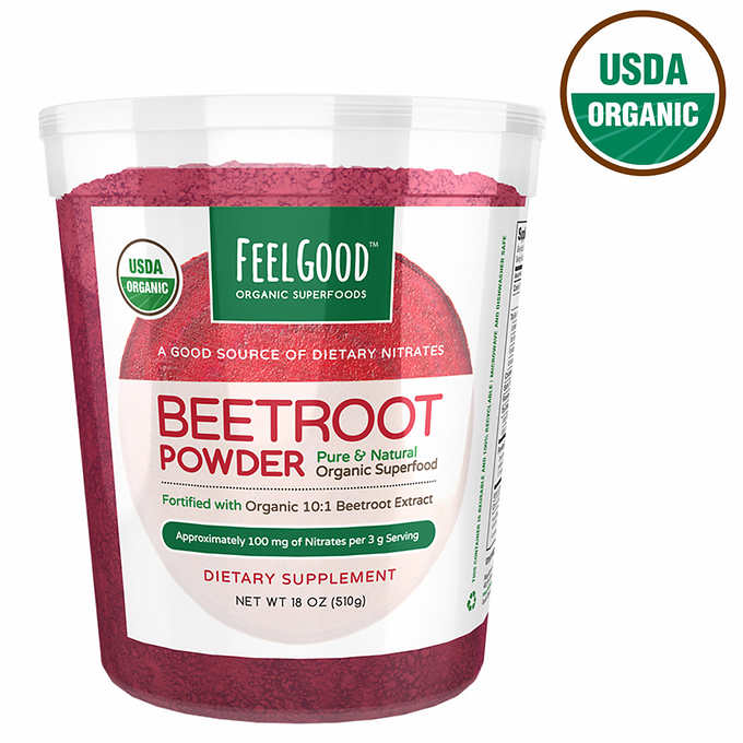 Feel Good USDA Organic Beetroot Powder, 18 Ounces