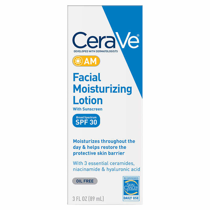 CeraVe Moisturizing Cream & AM Facial Lotion with SPF 30
