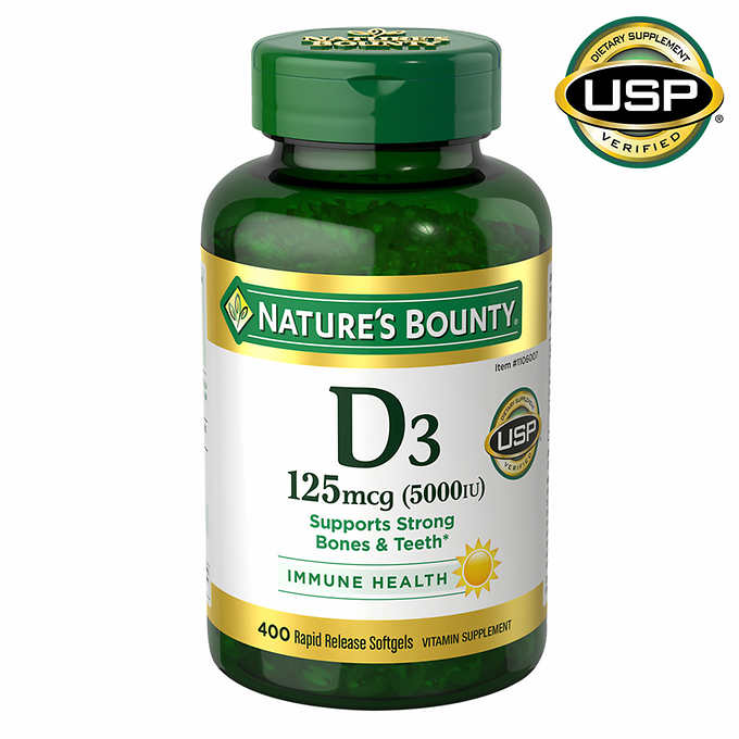 Nature's Bounty Vitamin D3 125 mcg.