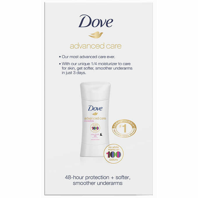 Dove Advanced Care 100 Colors Clear Finish, 2.6 Oz, 4-pack
