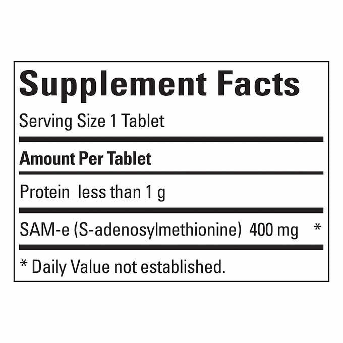 Nature Made SAM-e Complete 400 mg. (60 Tablets)