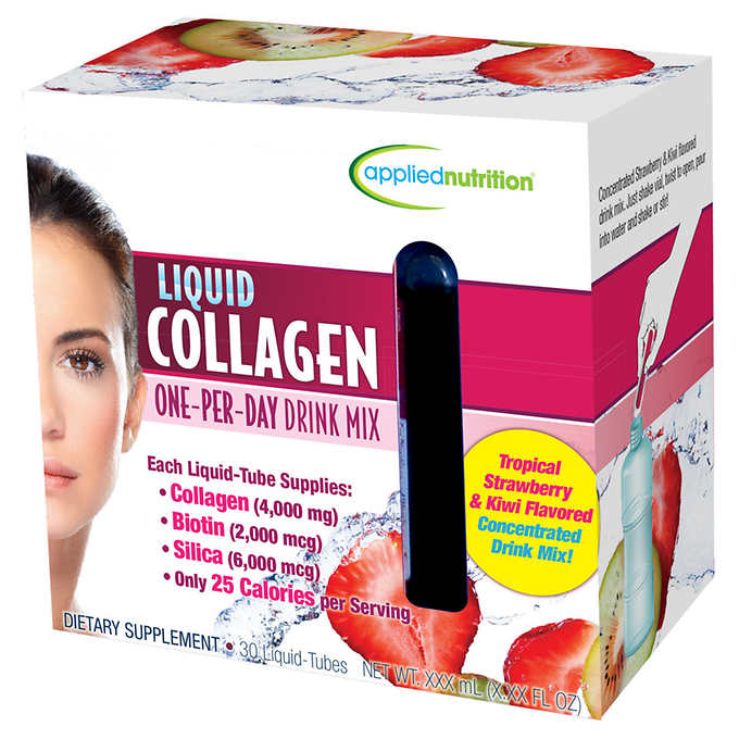 Applied Nutrition Liquid Collagen Drink Mix 4000 mg., 30 Tubes