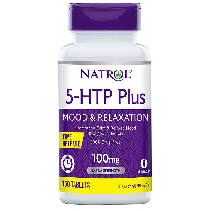 Natrol 5-HTP Plus Mood & Relaxation 100 mg., 150 Time Release Tablets