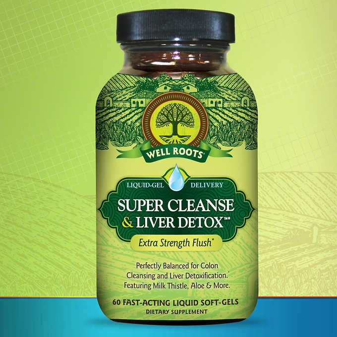 Well Roots Super Cleanse & Liver Detox, 120 Liquid Soft-gels