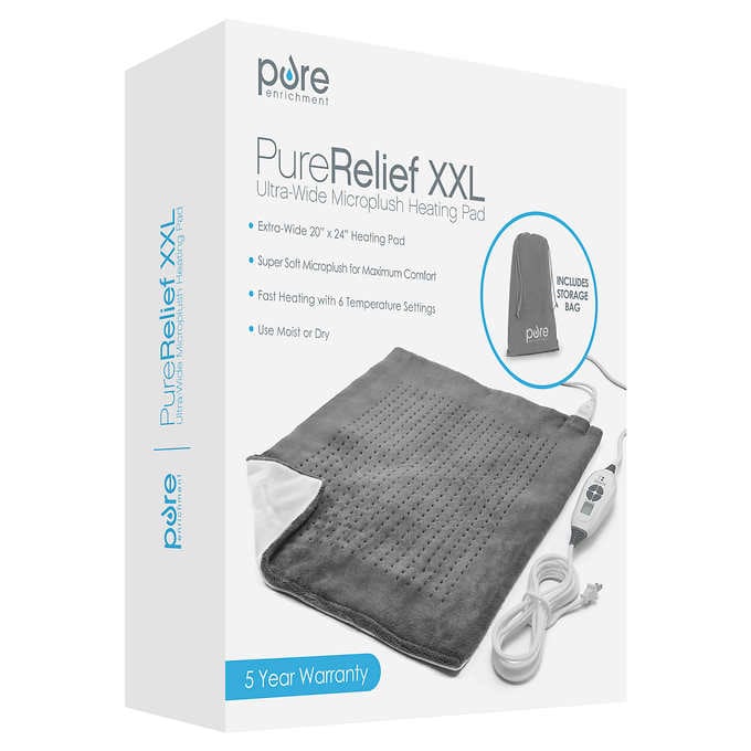 Pure Enrichment PureRelief XXL Ultra Wide Microplush Heating Pad