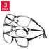 Design Optics by Foster Grant Eli Full Rim Metal Reading Glasses, 3-pack