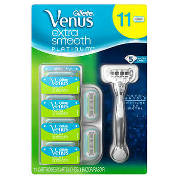 Gillette Venus Extra Smooth Platinum Razor Refills, 11-count